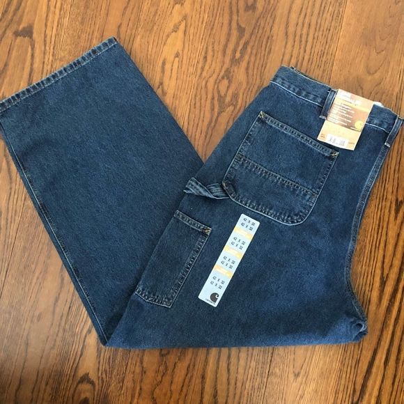 CARHARTT Mens Original Loose Fit Denim Jeans 42 x 32 NWT - Picture 4 of 10